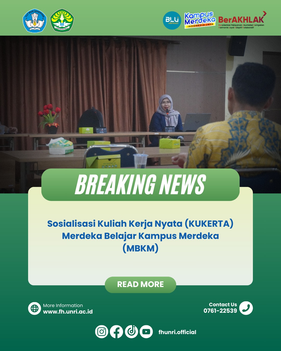 Sosialisasi Kuliah Kerja Nyata (KUKERTA) Merdeka Belajar Kampus Merdeka ...